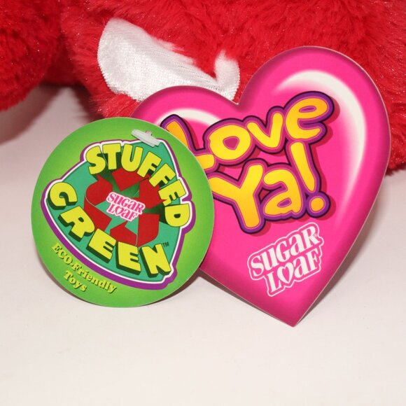 All Occasions Love Valentine Birthday Red Plush 12" Bear Stuffed Animal Toy - Picture 6 of 9